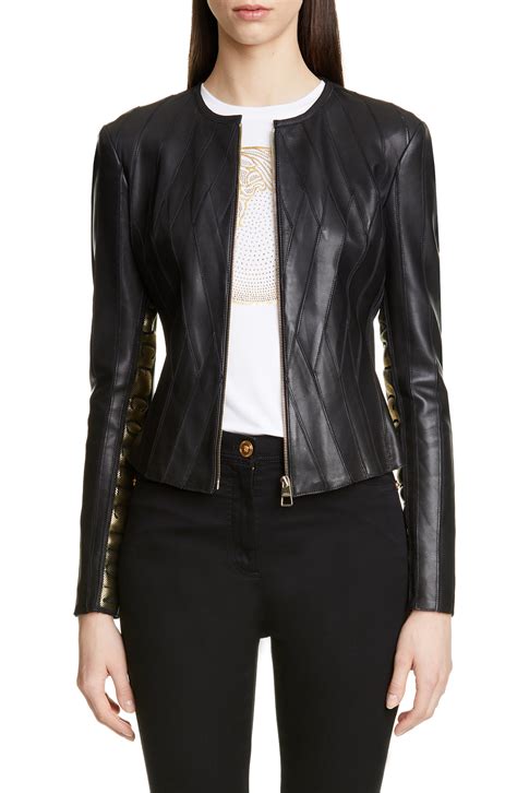 Versace Leather Jackets for Women 